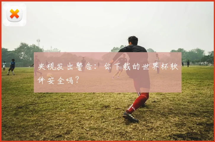 央视发出警告：你下载的世界杯软件安全吗？